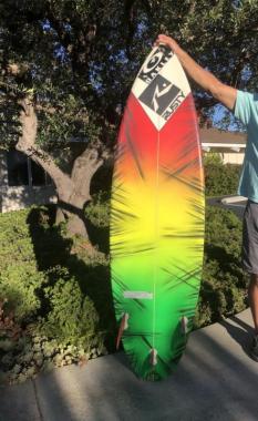 Surfboard Rusty 4F 6.3 35.7 Liters Perfect condition Fins included 