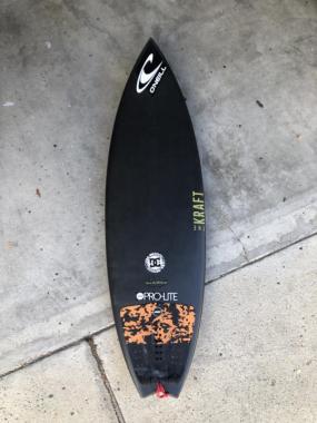 The Kraft Carbon fiber grom surfboard