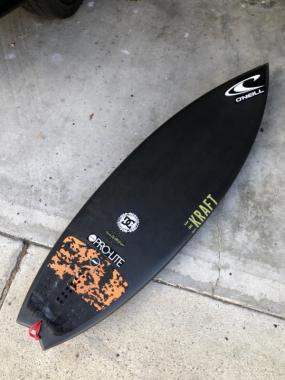 The Kraft Carbon fiber grom surfboard