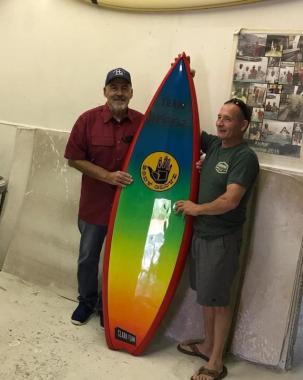 Dewey Weber Surf Team surfboard